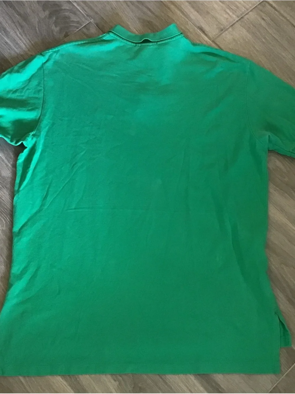 Ralph Lauren Green Polo with Orange Pony Embroidery